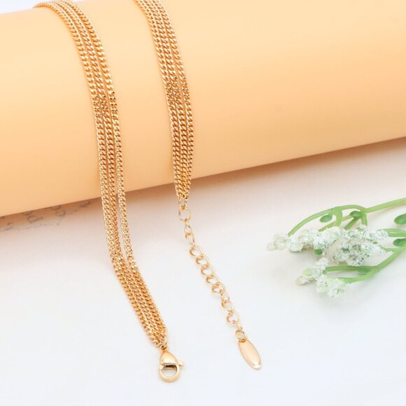 Layered Rose Gold Necklace with Star & Coin Charm – Adjustable Fit, XPNL0344 - Picture 12 of 12